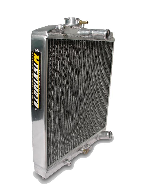 Mishimoto [96-00 Civic] K-Series Swap Aluminum Radiator - Natural Finish - JDMuscleRadiatorsmisMMRAD-K20-EK