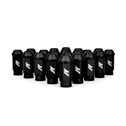 Mishimoto Aluminum Locking Lug Nuts M12x1.25 20pc Set Black | MMLG - 125 - 20LBK - JDMuscleLug NutsmisMMLG-125-20LBK