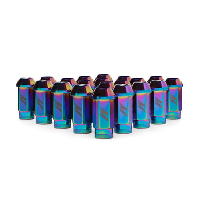 Mishimoto Aluminum Locking Lug Nuts M12x1.25 20pc Set Neo Chrome | MMLG - 125 - 20LNC - JDMuscleLug NutsmisMMLG-125-20LNC