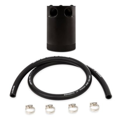 Mishimoto Compact Baffled Oil Catch Can - 2 - Port | MMBCC - CBTWO - BK - JDMuscleCatch CansmisMMBCC-CBTWO-BK