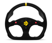 Momo MOD30 Buttons Steering Wheel 320 mm - Black Suede/Black Spokes/1 Stripe - JDMuscleSPKmomR1960/32SHB