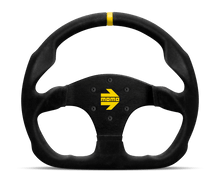 Momo MOD30 Steering Wheel 320 mm - Black Suede/Black Spokes/1 Stripe - JDMuscleSPKmomR1960/32S