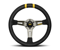 Momo MODDRIFT Steering Wheel 330 mm - Black Suede/Anth Spokes/2 Stripes - JDMuscleSPKmomR1907/33S