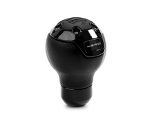 Momo Nero Shift Knob - Tall Black Leather, Black Chrome Insert - JDMuscleSPKmomNERBK1