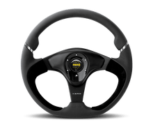 Momo Nero Steering Wheel 350 mm - Black Leather/Suede/Black Spokes - JDMuscleSPKmomNER35BK0B