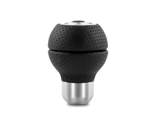 Momo Race Shift Knob - Black Airleather, Aluminum Insert - JDMuscleSPKmomRACAIR