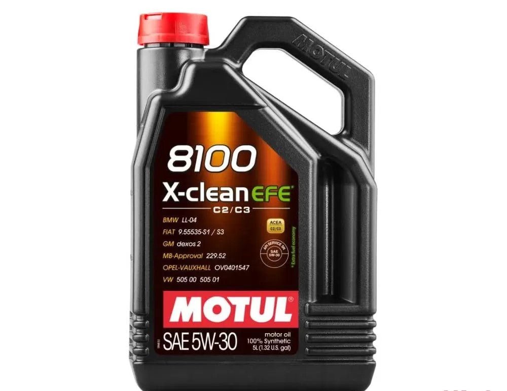 Motul 5L 8100 5W30 X - Clean EFE Motor Oil | 111378 - JDMuscleEngine OilMOT111378