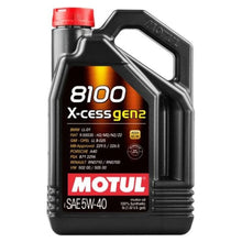 Motul 5L Synthetic Engine Oil 8100 5W40 X - CESS Gen 2 | 110905 - JDMuscleEngine OilMOT110905