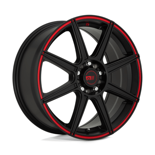 MR142 17X7 5X100/4.5 S - BLK RED 40MM - JDMuscleSPKMR14277031940