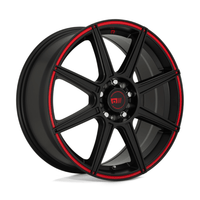 MR142 17X7 5X100/4.5 S - BLK RED 40MM - JDMuscleSPKMR14277031940
