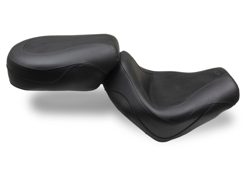 Mustang 04 - 09 Honda VTX1300C Sport Touring 2PC Seat - Black - JDMuscleShop the look 2mmp75651