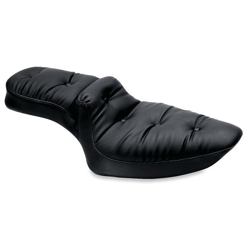 Mustang 04 - 21 Harley Sportster Duke 1PC Seat Regal - Black - JDMuscleShop the look 2mmp76146