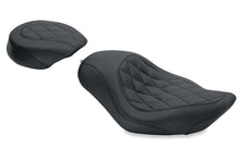 Mustang 04 - 21 Harley Sportster Wide Tripper Solo Seat Diamond Stitch - Black - JDMuscleShop the look 2mmp76728