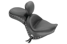 Mustang 06 - 21 Kawasaki Vulcan 900 Classic, Custom Touring 1PC Seat w/Driver Backrest Studs - Black - JDMuscleShop the look 2mmp79416