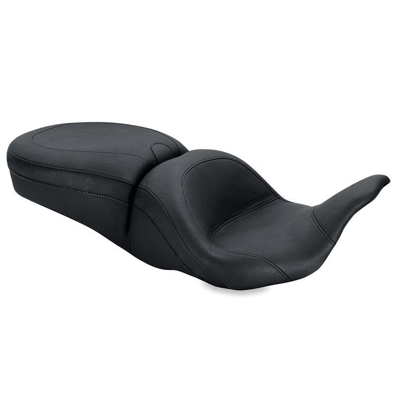 Mustang 08 - 21 Harley Electra Glide, Rd Glide, Rd King, Str Glide Lowdown Touring 1PC Seat - Black - JDMuscleShop the look 2mmp79700