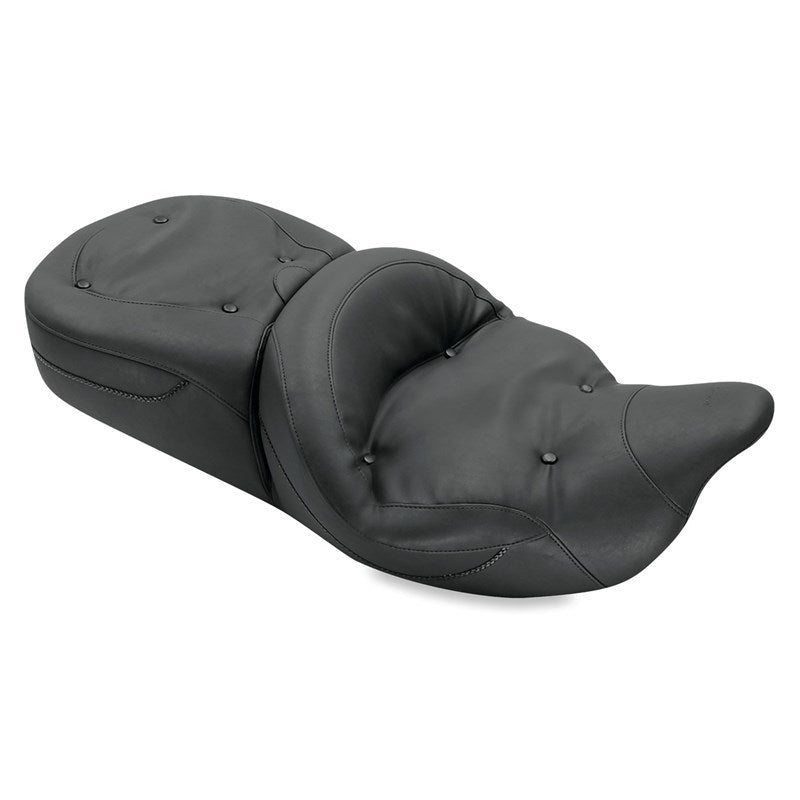 Mustang 08 - 21 Harley Electra Glide, Rd Glide, Rd King, Str Glide Touring 1PC Seat Regal - Black - JDMuscleShop the look 2mmp79539