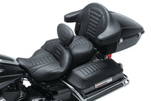 Mustang 08 - 21 Harley Electra Glide Std, Rd Glide ,Rd King, Str Glide Driver Backrest Deluxe - Black - JDMuscleShop the look 2mmp79012