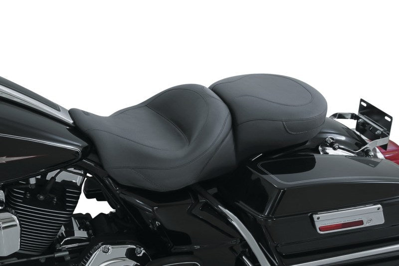 Mustang 08 - 21 Harley Electra Glide Std, Rd Glide, Rd King, Street Glide Touring 1PC Seat - Black - JDMuscleShop the look 2mmp76033
