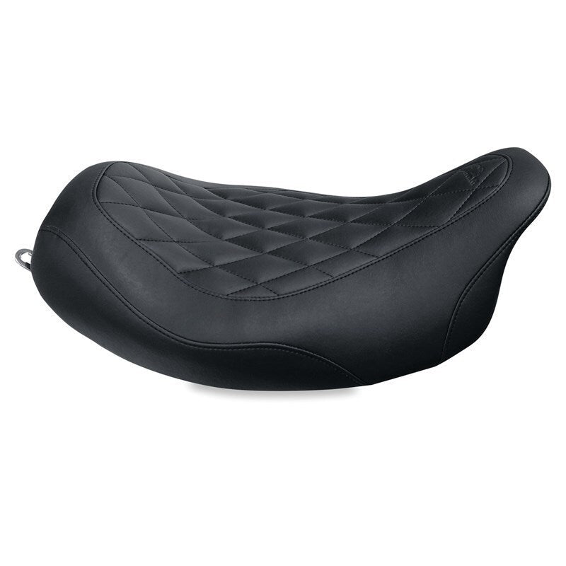 Mustang 08 - 21 Harley Electra Glide Std,Rd Glide,Rd King,Str Glide Solo Seat Diamond Stitch - Brown - JDMuscleShop the look 2mmp76694