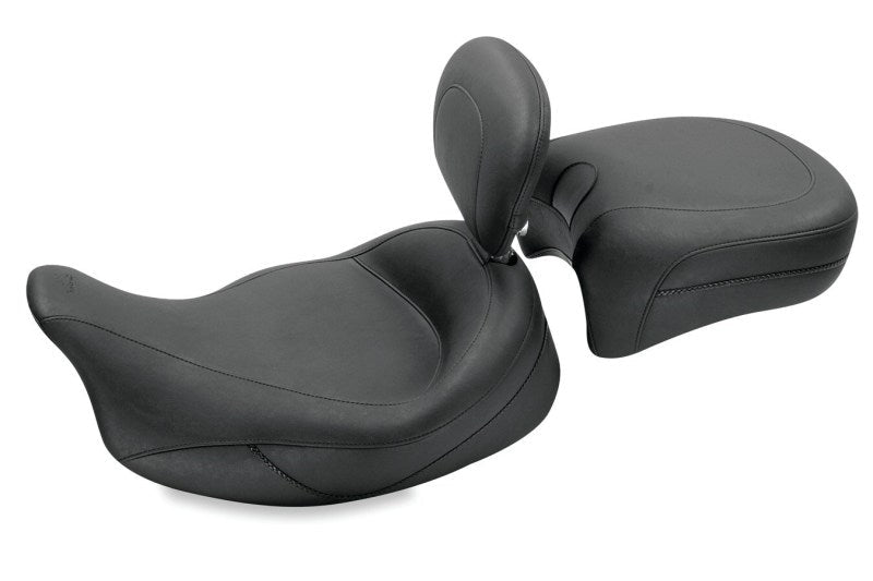 Mustang 08 - 21 Harley Electra Glide Std,Rd Glide,Rd King,Str Glide Touring Solo Seat - Black - JDMuscleShop the look 2mmp79446