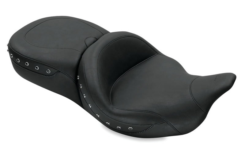 Mustang 08 - 21 Harley Electra Glide,Rd Glide,Rd King,Str Glide Super Tour 1PC Seat Blk Pearls - Black - JDMuscleShop the look 2mmp79547