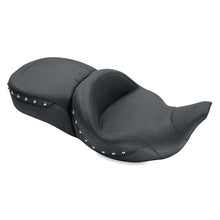 Mustang 08 - 21 Harley Electra Glide,Rd Glide,Rd King,Str Glide Super Touring 1PC Seat w/Studs - Black - JDMuscleShop the look 2mmp79546