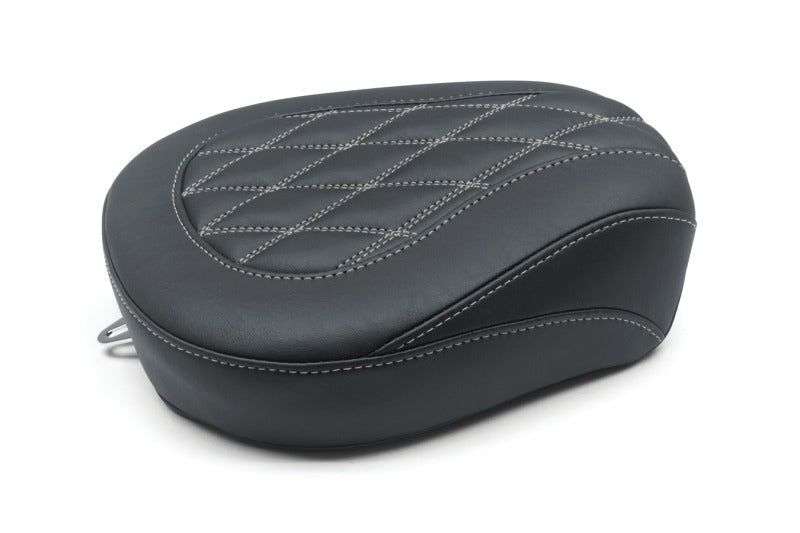 Mustang 08 - 21 Harley Wide Tripper FL Touring Passenger Seat w/Grey Diamond Stitch - Black - JDMuscleShop the look 2mmp76648GM