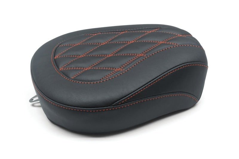 Mustang 08 - 21 Harley Wide Tripper FL Touring Passenger Seat w/Red Diamond Stitch - Black - JDMuscleShop the look 2mmp76648AB