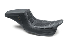Mustang 08 - 21 HD Electra Glide,Rd Glide,Rd King,St Glide Squareback 1PC Seat - Black w/Gry Stitching - JDMuscleShop the look 2mmp75239GM