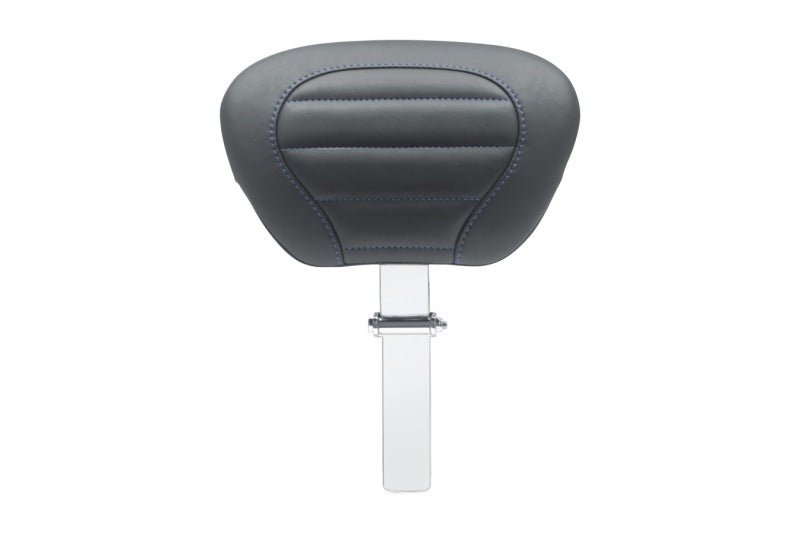 Mustang 08 - 21 HD Electra Glide,Rd Glide,Rd King,Str Glide Driver Backrest - Black w/ Blue Stitching - JDMuscleShop the look 2mmp79012SB