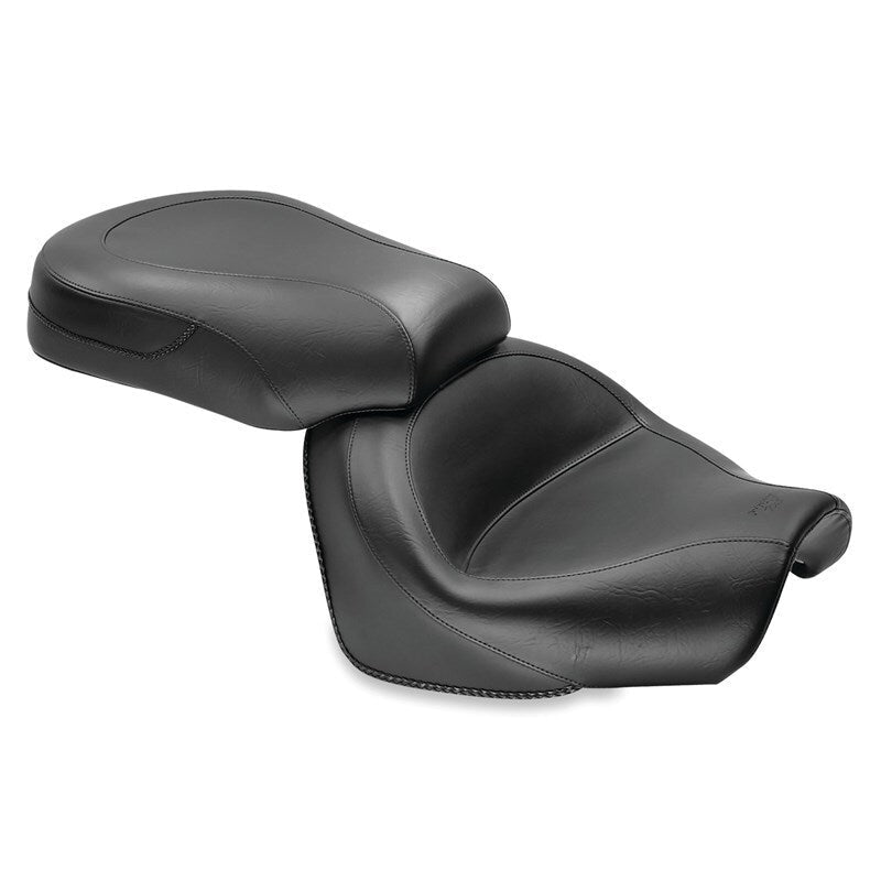 Mustang 09 - 17 Yamaha V - Star 950, 950 Tourer Standard Touring 2PC Seat - Black - JDMuscleShop the look 2mmp76071