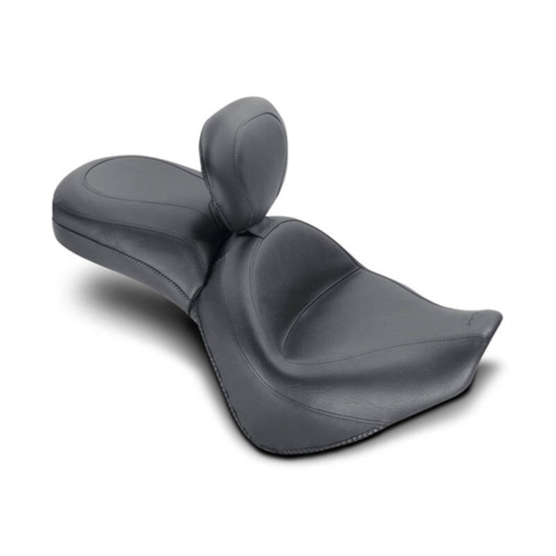 Mustang 10 - 13 Honda VT1300C Sabre, 10 - 16 Stateline, 10 - 15 Interstate Touring 1PC Seat - Black - JDMuscleShop the look 2mmp79617