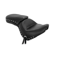 Mustang 10 - 13 Honda VT1300C Sabre,10 - 16 Stateline,10 - 15 Interstate 1PC Seat w/Studs - Black - JDMuscleShop the look 2mmp76640
