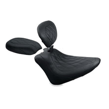 Mustang 11 - 13 Harley Blackline,12 - 17 Slim/Slim S Wide Touring Solo Seat w/DBR Diamond - Black - JDMuscleShop the look 2mmp79745