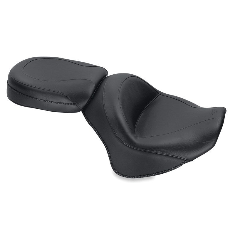 Mustang 11 - 17 Yamaha Stryker Standard Touring 2PC Seat - Black - JDMuscleShop the look 2mmp76661