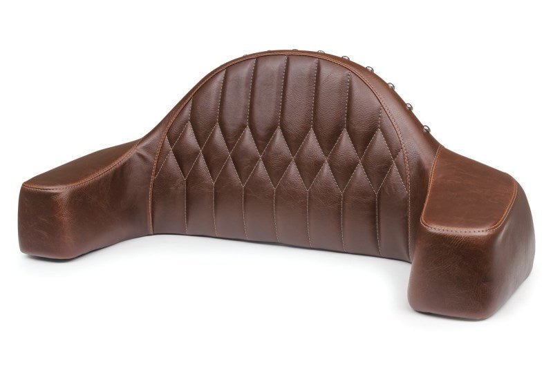 Mustang 14 - 21 Indian Chieftain,Chief,Dk Horse,Roadmaster,Vint Pass Backrest w/Diam Stitch - Brown - JDMuscleShop the look 2mmp76021