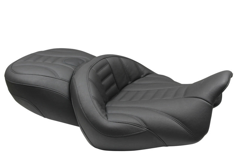 Mustang 15 - 21 Harley Freewheeler Super Touring Deluxe 1PC Seat - Black - JDMuscleShop the look 2mmp79598