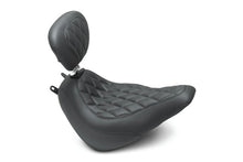 Mustang 18 - 21 Harley Heritage Classic, Deluxe Wide Tripper Solo Seat w/Driver Backrest - Black - JDMuscleShop the look 2mmp83007