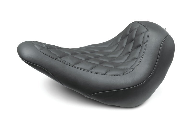 Mustang 18 - 21 Harley Low Rider, Sport Glide Wide Tripper Solo Seat Diamond Stitch - Black - JDMuscleShop the look 2mmp83044