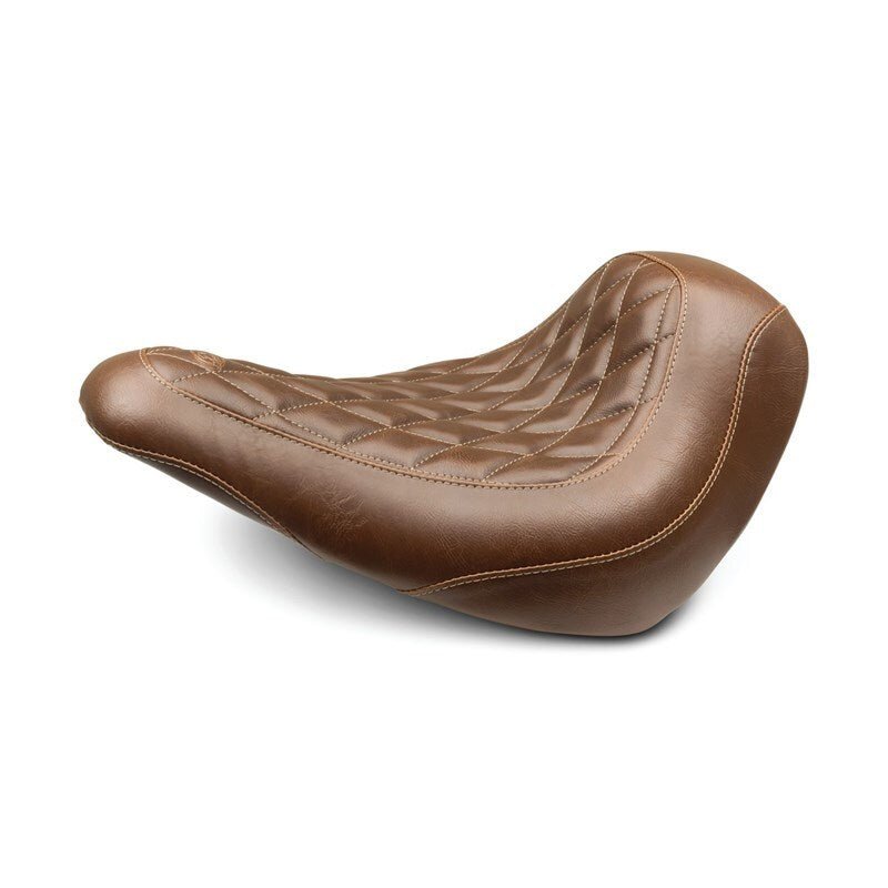 Mustang 18 - 21 Harley Low Rider, Sport Glide Wide Tripper Solo Seat Diamond Stitch - Brown - JDMuscleShop the look 2mmp83041