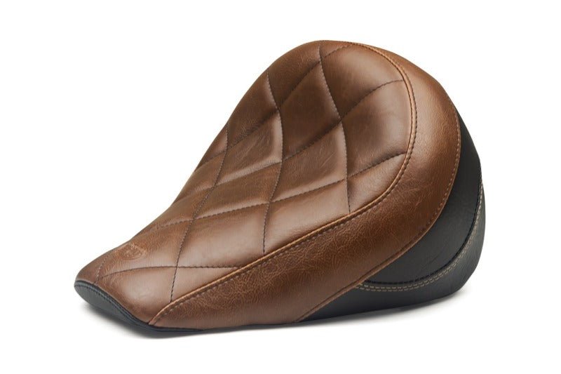 Mustang 18 - 21 Indian Scout Bobber Standard Touring Solo Seat Diamond Stitch - Brown - JDMuscleShop the look 2mmp76843
