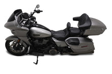 Mustang 23 - 24 HD CVO Rd Glide| ST, 2024 Rd Glide and Str Glide Deluxe Pass Seat - Black/Gray Stitch - JDMuscleShop the look 2mmp88402GM