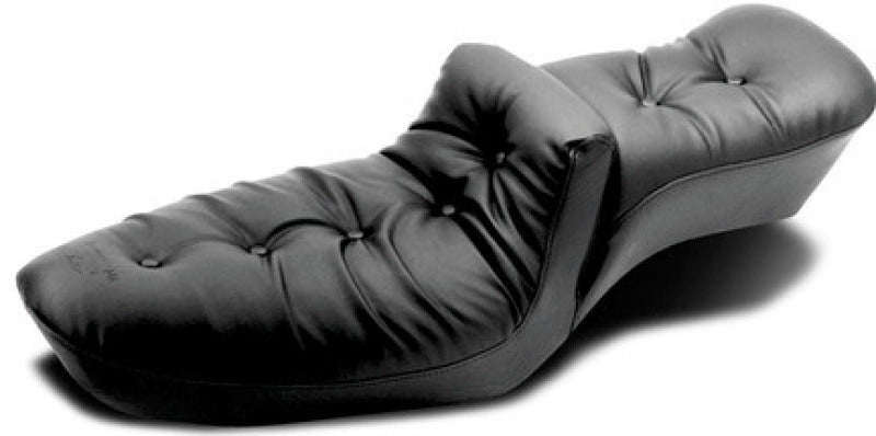 Mustang 82 - 03 Harley Sportster Duke 1PC Seat Regal - Black - JDMuscleShop the look 2mmp75116