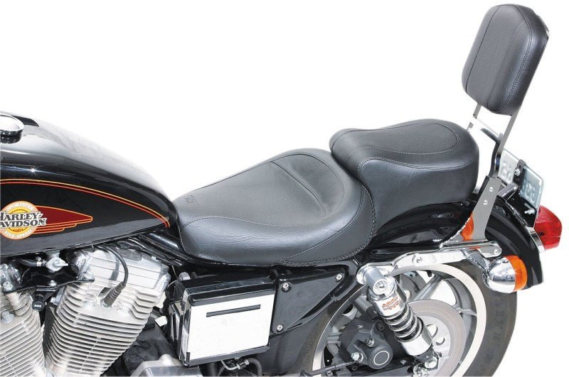 Mustang 82 - 03 Harley Sportster Standard Touring 1PC Seat - Black - JDMuscleShop the look 2mmp75740