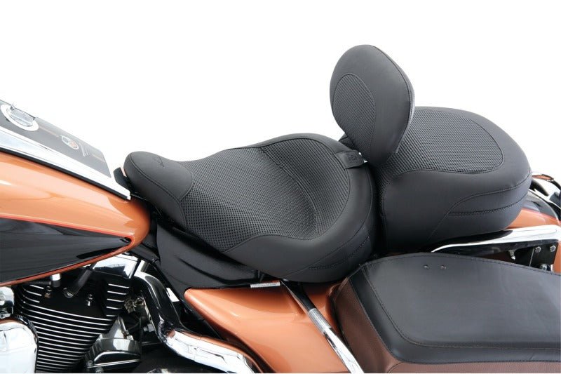 Mustang 83 - 21 Harley Electra Glide,Rd King Police Standard Touring Passenger Seat Textured - Black - JDMuscleShop the look 2mmp79436