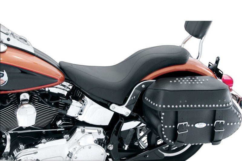 Mustang 84 - 99 Harley Standard Rear Tire DayTripper 1PC Seat - Black - JDMuscleShop the look 2mmp76372