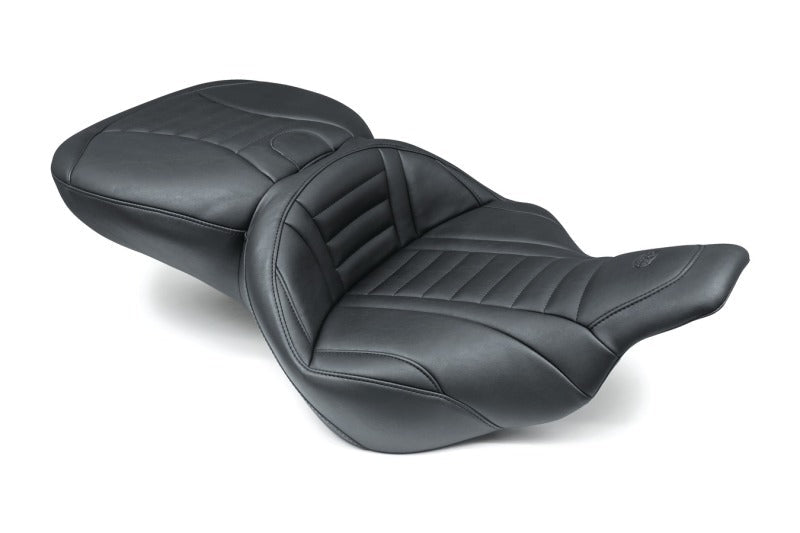Mustang 97 - 07 Harley Electra Glide,Rd Glide Super Touring 1PC Seat Deluxe - Black - JDMuscleShop the look 2mmp76739