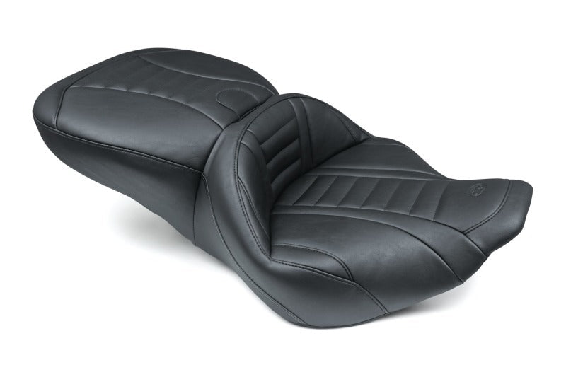 Mustang 97 - 07 Harley Rd King,06 - 07 Str Glide,00 - 05 Eagle Touring 1PC Seat Deluxe - Black - JDMuscleShop the look 2mmp76738