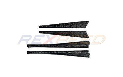 Rexpeed 22-24 Subaru WRX S4 (VB) Dry Carbon Rear & Front Inner Door Trim Cover-4pcs | G107