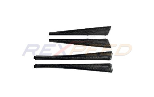 Rexpeed 22-24 WRX S4 (VB) Dry Carbon Rear & Front Inner Door Trim Cover-4pcs | G107